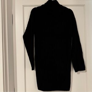 NWT Abercrombie & Fitch Black Turtleneck Sweater Dress - Small